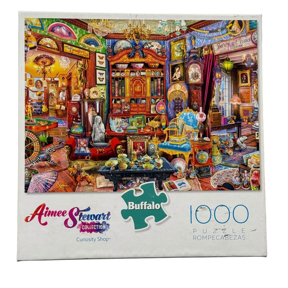 Buffalo Games Aimee Stewart Curiosity Shop 1000 Piece Jigsaw Puzzle UNCOUNTED